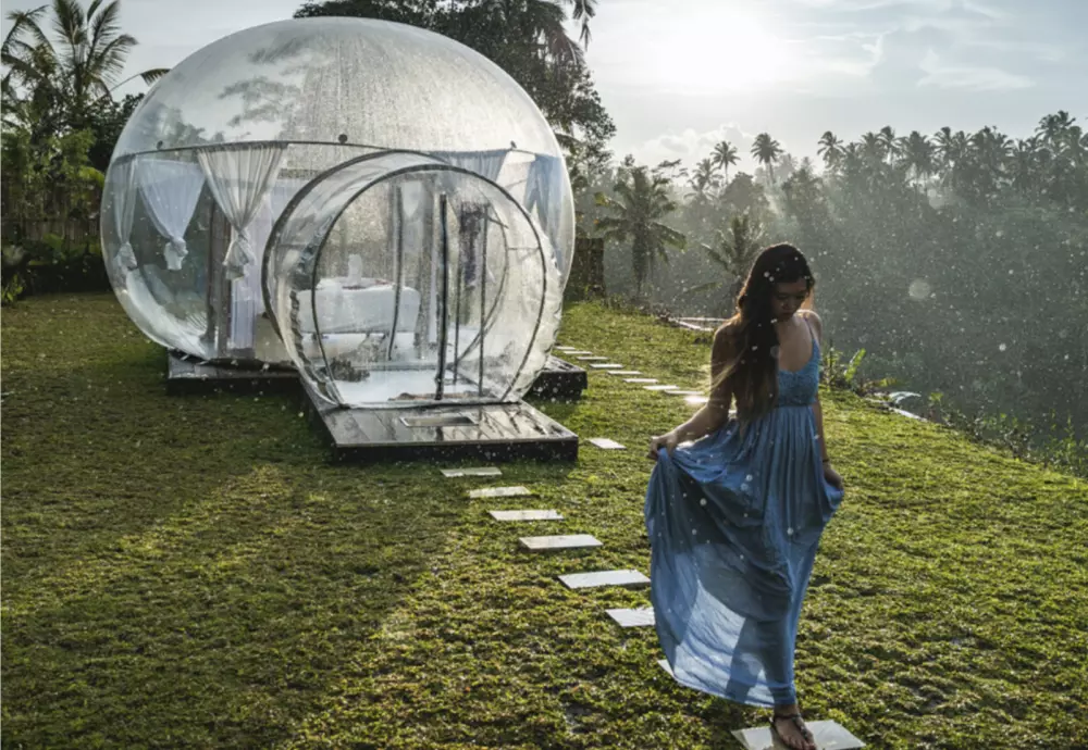 bubble tent party